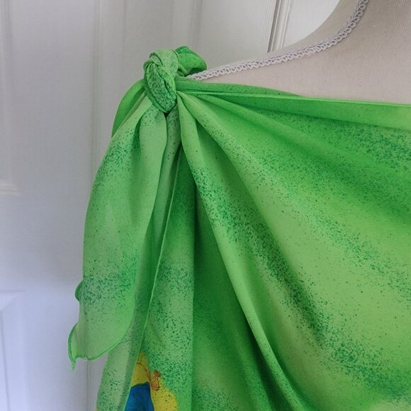 AJ Tropics Scarf Wrap Cover-up Dress Tropical Fish Wrap Colorful Summer NWT - Picture 4 of 7